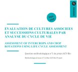 Couverture du rapport sur l'Évaluation de cultures associées et successions culturales par analyse du cycle de vie